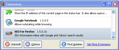 SEO for Firefox (Beta)